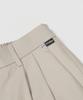 STIGMA 23 Two Tuck Banding Wide Slacks Beige