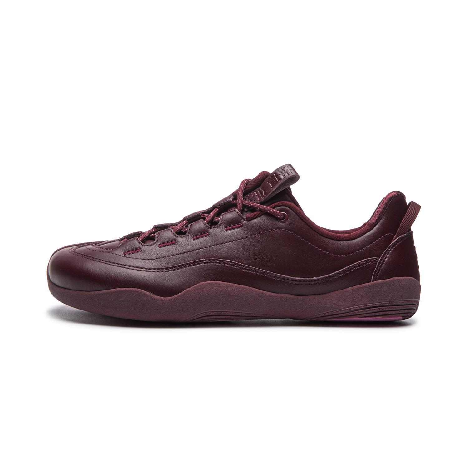 

Li Ning Cushioning, Wear Resistant Low top Casual Shoes Unisex Burgundy Red AZGW199-4 43