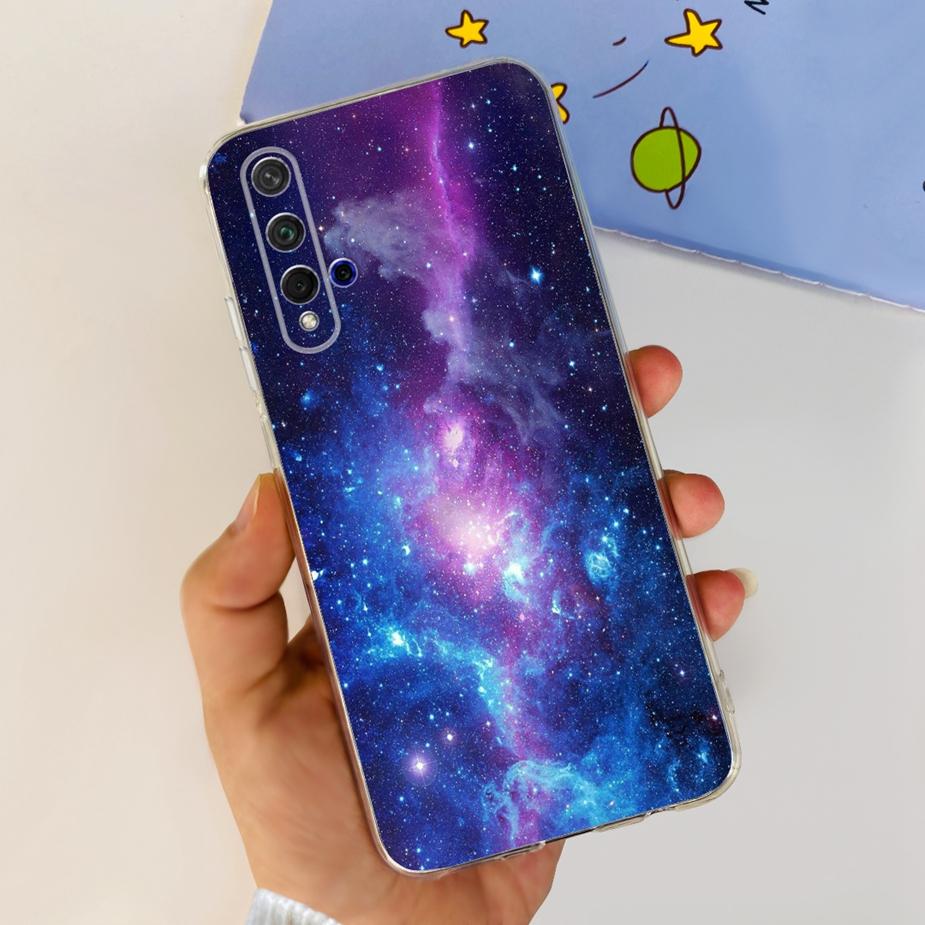 For Huawei Honor 20 Case YAL-L21 YAL-AL00 Luxury Painted Cover Soft Silicone Phone Case For Huawei Nova 5T Nova5T Honor20 Bumper
