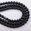 7A Grade Black Agate Loose Beads for DIY Bracelet Weaving - Crystal Stringing Materials