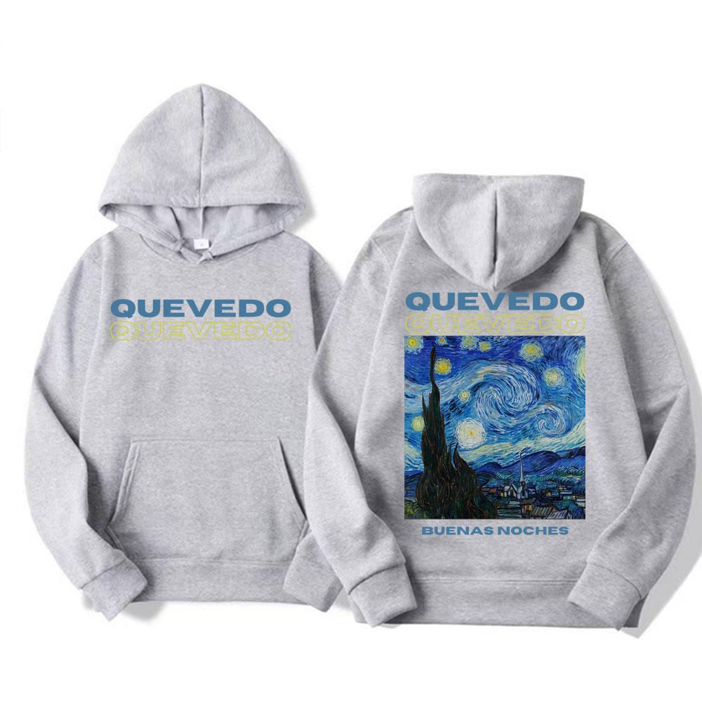 

Quevedo Buenas Noches Album Graphic Hoodies Men s Fashion Hip Hop Oversized Sweatshirts Unisex Casual Fleece High Quality Hoodie 3XL
