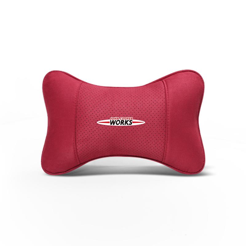 1pcs Car Headrest with Soft Suede Upholstery Valve Cap For BMW X1 X2 X3 X5 X4 X6 X7 iX3 F20 F10 F07 E70 E46 E90 E92 E60 E39