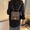 Retro commuter texture handbag 2025 spring new versatile backpack messenger bag small square bag