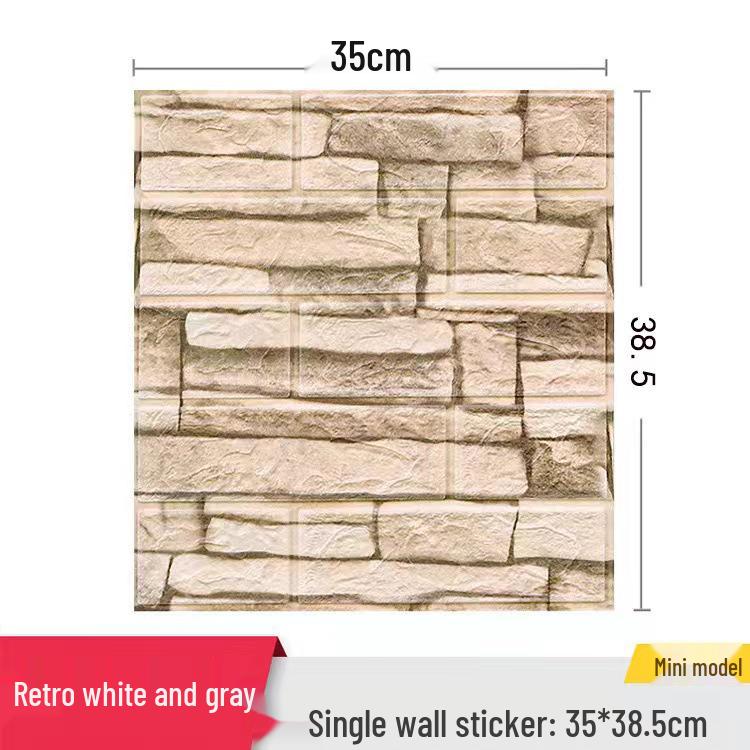3D Waterproof Foam Wall Stickers for Ceiling and Background Decoration