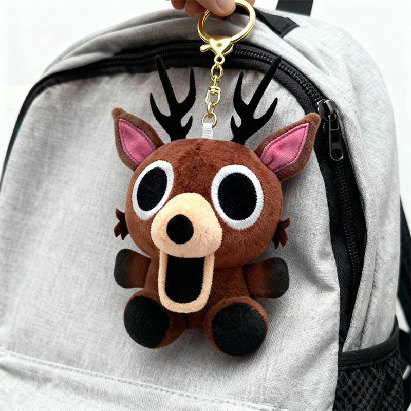 99 Nights In The Forest Deer Plush Toys Anime Game Peripherals Animals Keyring Accessory For Backpack Cosplay Fans Birthday Gift