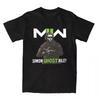 Call of Duty Ghost MW2 T-Shirt Men's Women Clothing O-neck Short Sleeve Top Trendy Streetwear Casual Cotton Summer Oversized Tee