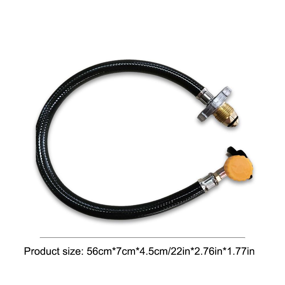 

Outdoor Gas Tank Inflation Valve Gas Cylinder Inflatable Bridge Gas Refill Adapter Leakproof for North America Camping Accessor чорний