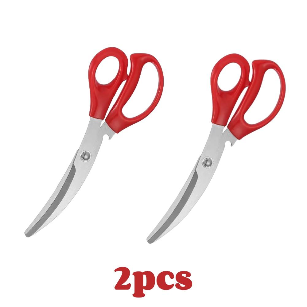 Stainless Steel Grill Shear Multifunctional Barbecue Scissors Food Vegetable Meat Scissor Kitchen Gadget Peferct for BBQ Camping