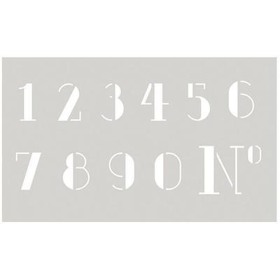 Stencil 12 X 20 Cm - Numbers No. 3