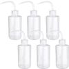 6 Pcs Wash Bottle Plastic Safety Lab Squeeze Bottle Transparent Squirt Squeeze B