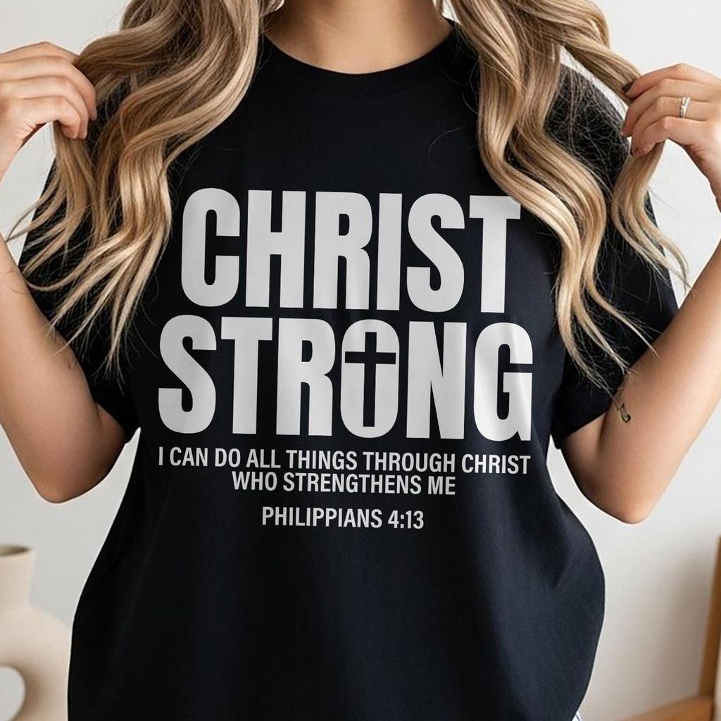 Philippians 4:13 Shirt, Christian Bible Verse Shirt, Retro Faith Shirt, Religious Graphic Shirt, Inspirational Scripture Gift, Christian Tee