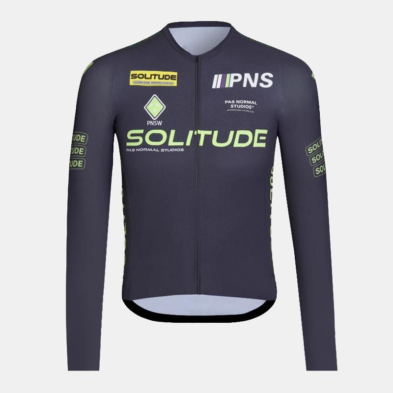 Pánský SolitudeJersey Dlouhý Rukáv Cyklistický Oblek Kolo Silniční Kolo Kolo Oblek Rychleschnoucí Prodyšný Rychleschnoucí