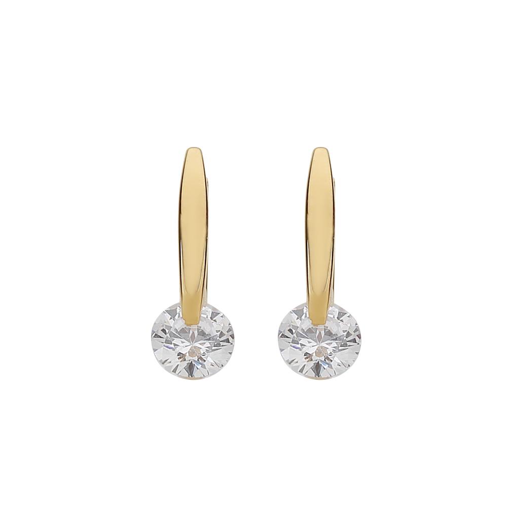 Charmy 18K, Silver 925 Twinkle Square Earrings