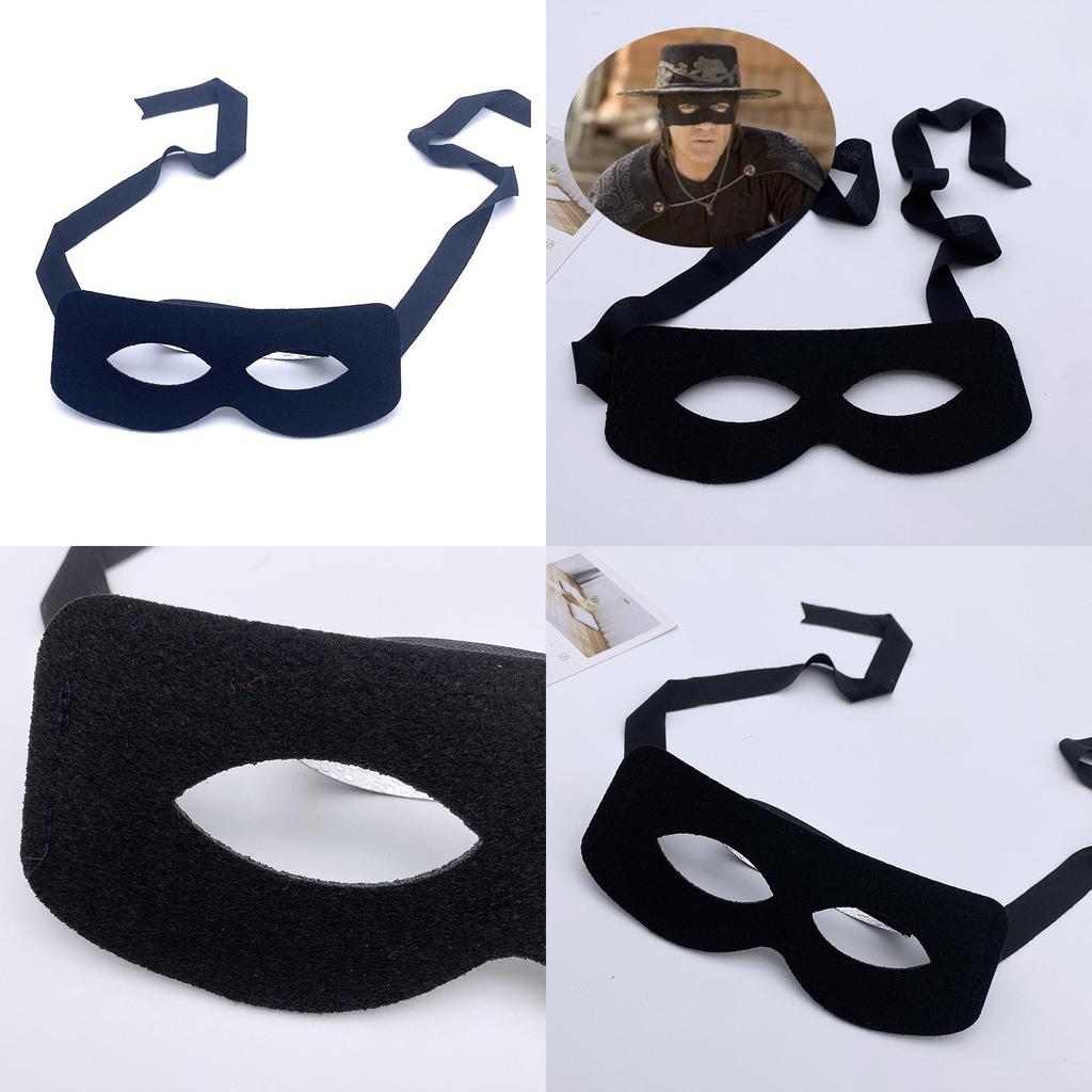 Cosplay Zorro Mask Eye Cover Fabric Material For Costume Parties And Themed Celebrations