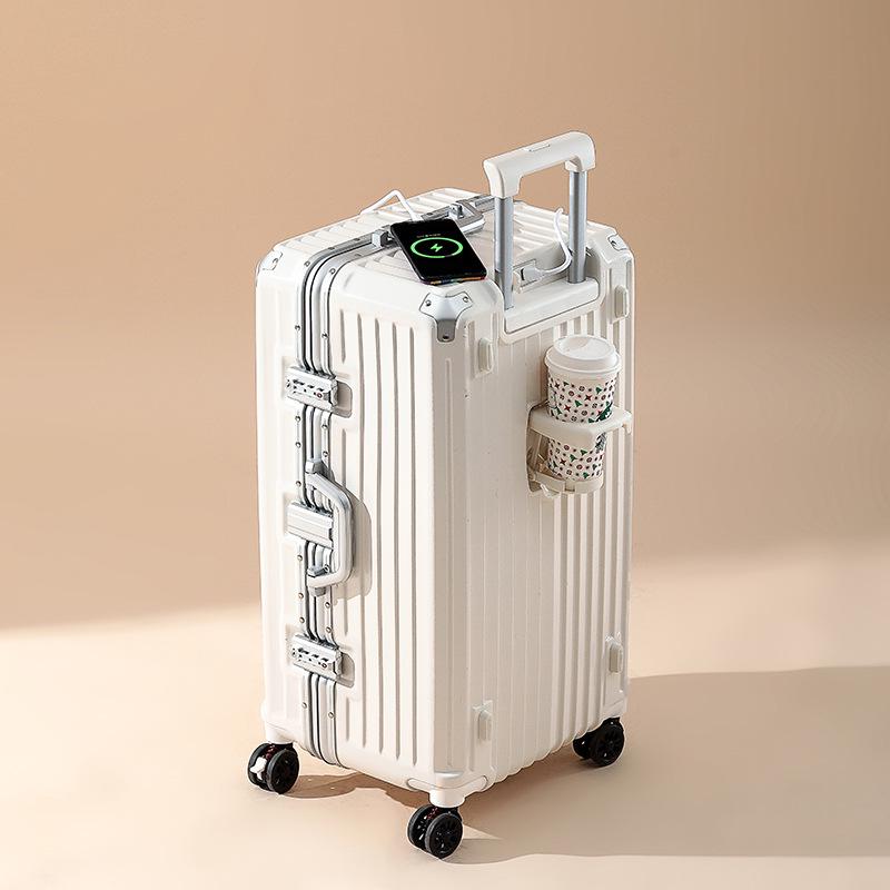 Anti-Fall Aluminum Frame Luggage Trolley with Large Capacity & Combo Lock