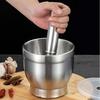 Stainless Steel 316 Garlic Grinder Handmade Kitchen Tool for Making Garlic Sauce Perfect for Household Use Food Safe