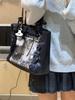 High-Value Stylish 2D Girl Lace-Up Bow Ita Bag - Cute Transparent Badge Shoulder Bag