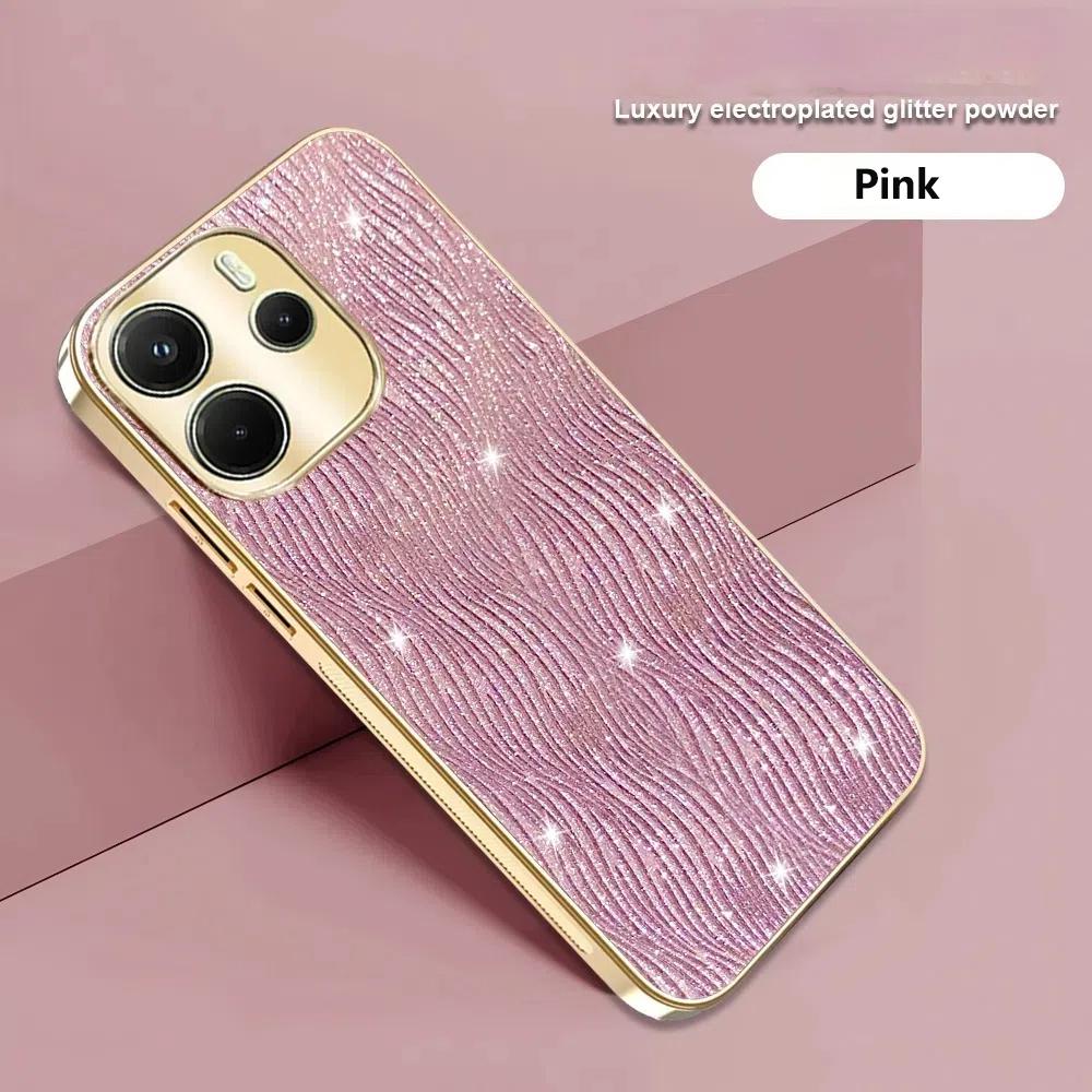 Luxuriöse galvanisierte TPU-Handyhülle für Xiaomi Redmi Note 14 Pro 4G 5G Note14 4G 5G Poco X7 Hülle Stoßfest Coque Funda Shell