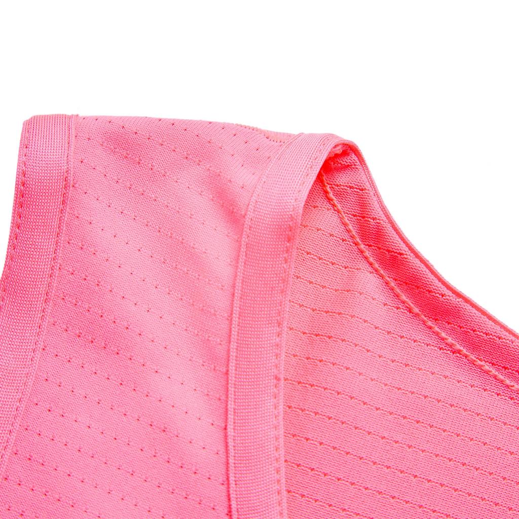 Li Ning Basketball Series Comfortable Casual Letter Print Simple Round Neck Vest Men Tops Fluorescent-Lotus-Pink AAYU065-4