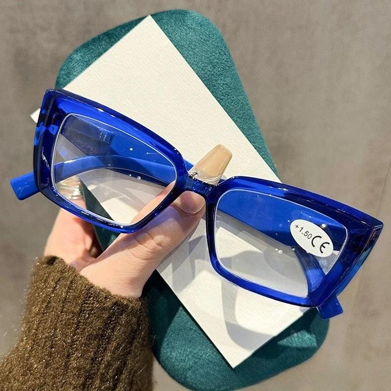 Vintage Kleine Quadratische Rahmen Lesebrille für Damen Luxus Retro Brille Unisex Neues Design Cat-Eye Alterssichtigkeit Brille