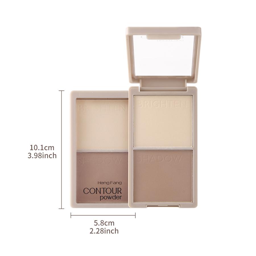 HENGFANG A Multi-purpose To Create 3D Little V Face Silky Smoothing Powder + Highlighter Cosmetics