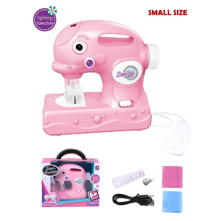 Sewing Machine Toys, Portable Battery Powered Sewing Machine with Measuring Tape and Fabric, Gifts for Kids not Include Battery разноцветный