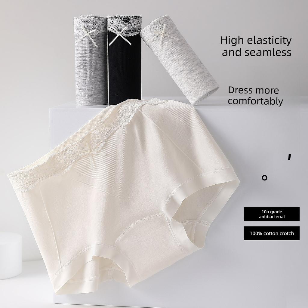 Girls Spring and Autumn 10A Antibacterial Extended Bottom Comfortable Waist Pack Hip Small Flat Angle Briefs