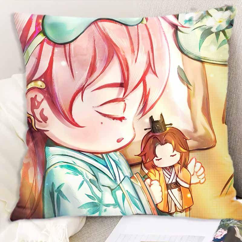 1pc Code name - Yuan Pillow Guang - Lingwang animation 2D pillow case Customized student dormitory bedroom bedside pillow case