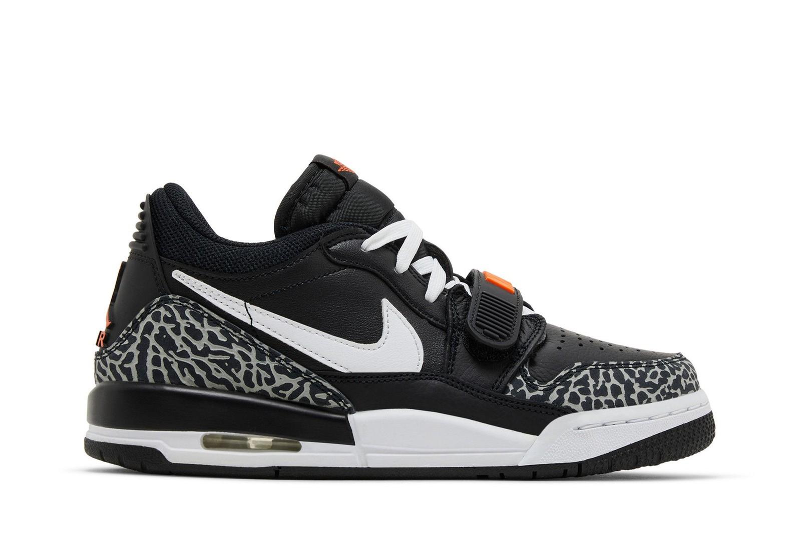 Jordan Jordan Legacy 312 Low GS  Black White Safety Orange  CD9054-018 38.5