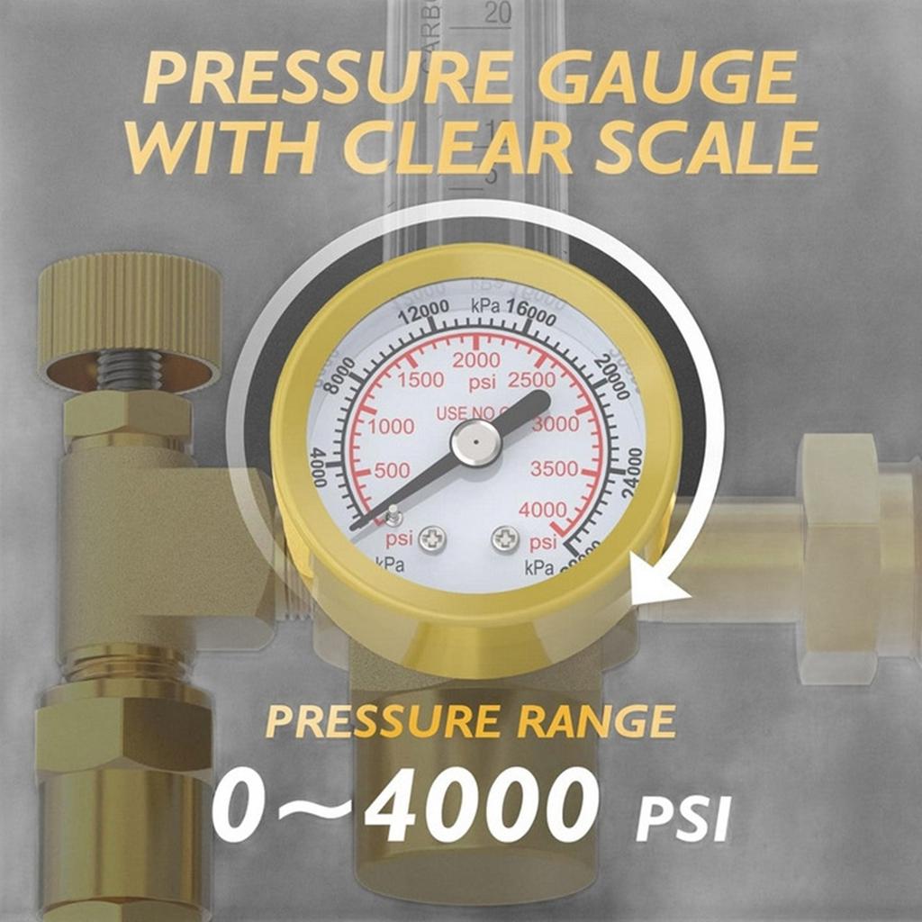 Air Protections Welding Gas Flowmeter For Mig Tig Welding GasFlow Meter Tester CO2 Argon Regulator Set