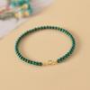 Natural Green Malachite Thin Crystal Bracelet - Cute and Fresh Design for Women