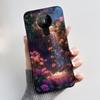 For Nokia 5.3 INS Aesthetic Black For Nokia 5.4/Nokia 3.4 Shockproof Jelly Cover Coconut Tree Pattern Anti-Scratch Soft Shell
