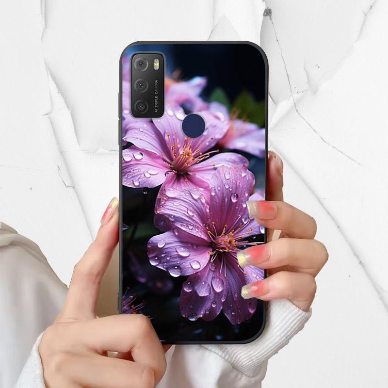 For Alcatel 1S 2021 Case 6025H 6025D Fashion Silicone Soft TPU Phone Cover For Alcatel 1 S 2021 1S(2021) Case Funda Coque Bumper