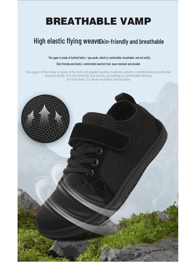 Outdoor Kids' Wide Toe Shoes: Casual, Sports, Hiking, Walking, Running, Jump Rope - Wide Fit