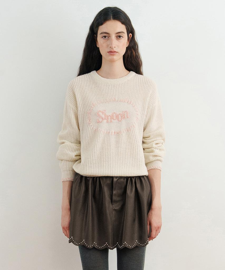 SINOON SINOON Logo Knit (Ivory)