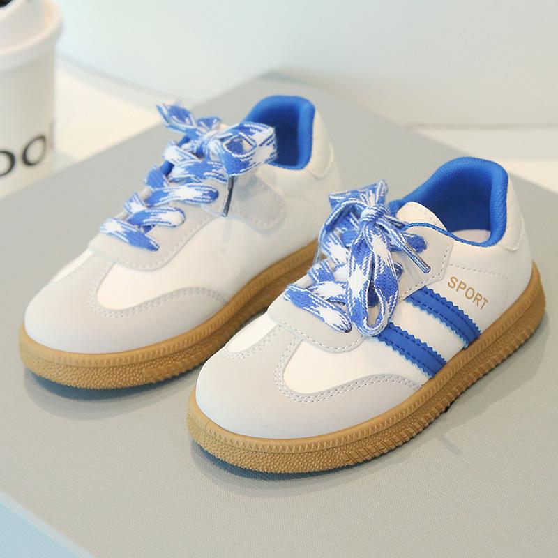 Children's Moral Training Shoes 2025 Spring and Autumn Boys' Sports Shoes Casual Board Shoes Girls' Little White Shoes Soft-soled Baby Forrest Gump Sh