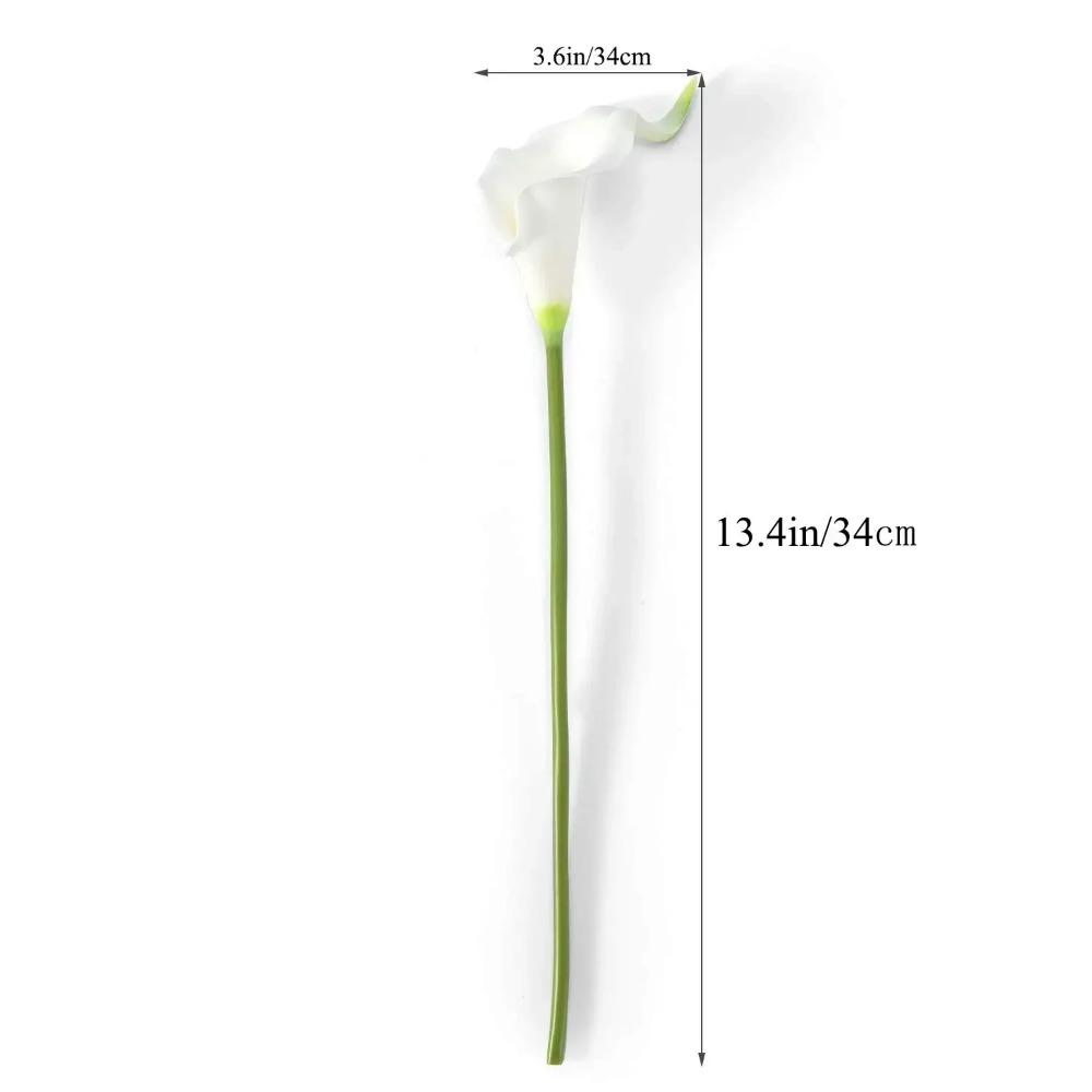 6pcs Calla Lily Artificial Flowers Bouquet Fake Flower for Home Bedroom Decor DIY Wedding Centerpieces Bouquets Party Decoration