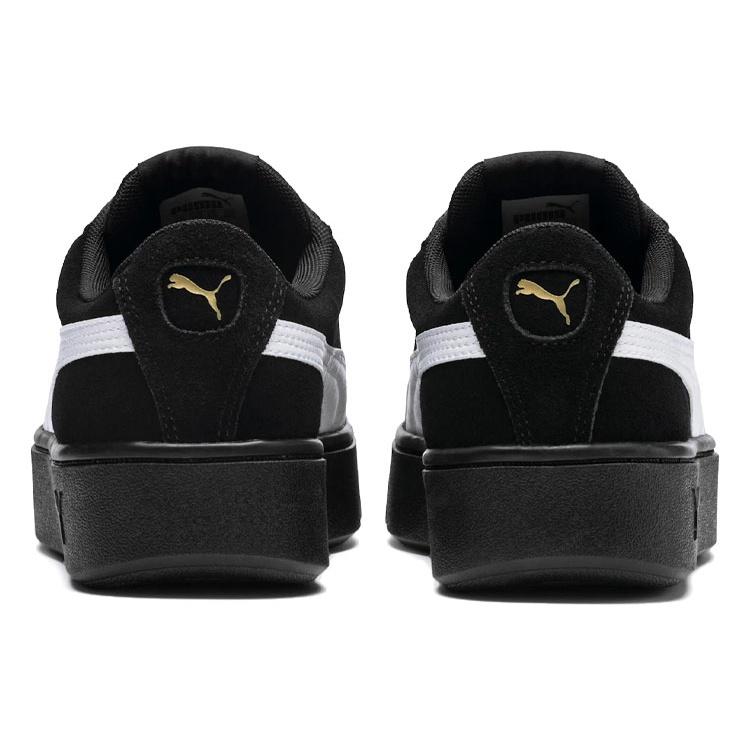 (WMNS) PUMA Vikky Stacked Retro Casual Skateboarding Shoes Black Women's 369144-03