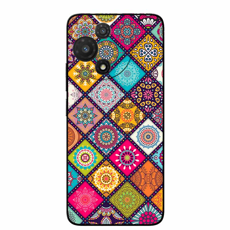 3D Cartoon Emboss Case For TCL 60R / TCL 60 SE NxtPaper Relief Embossed Retro Silicone Covers For 60 SE NXTpaper 5G Anime Bumper