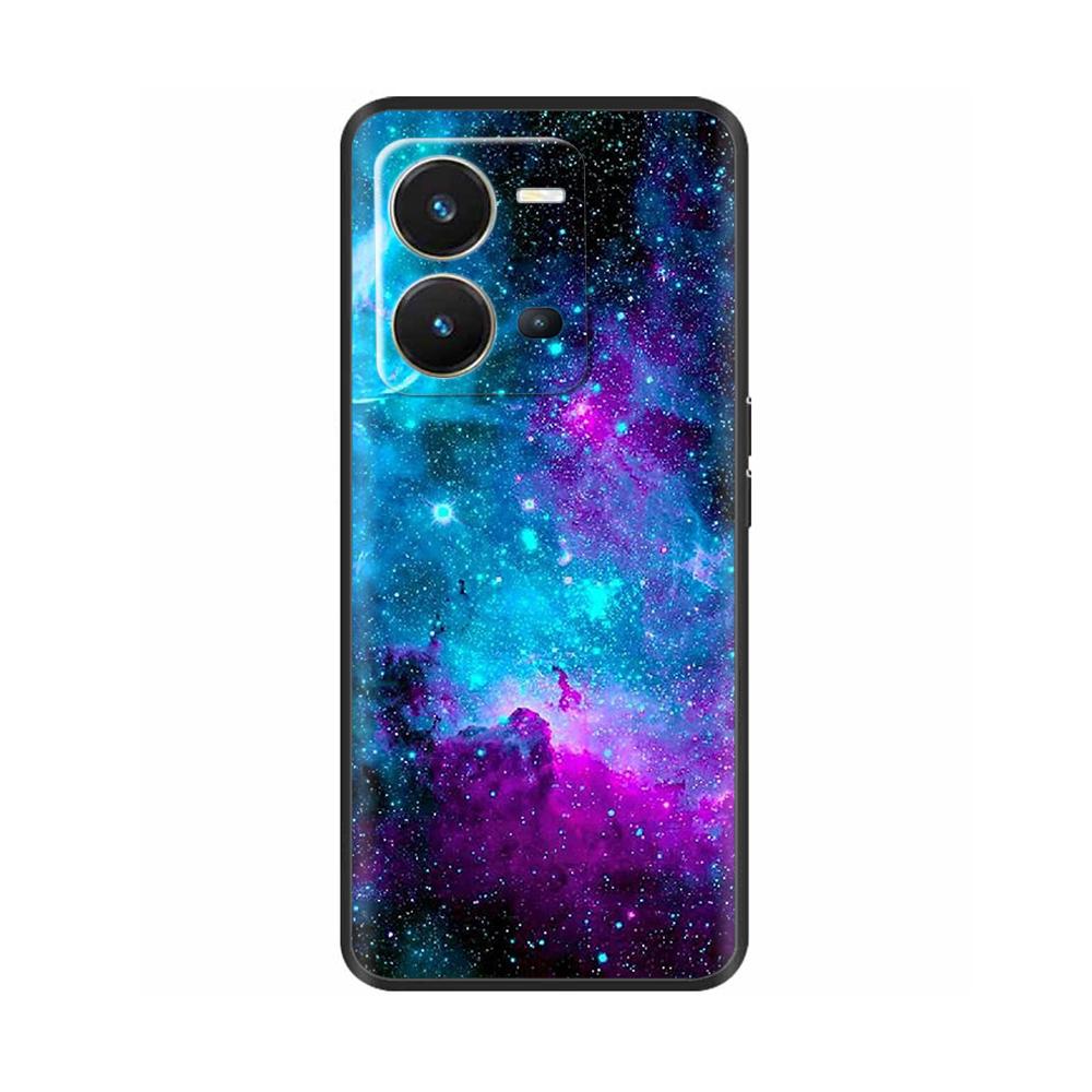 Cute Silicon Phone Case For Vivo X80 Lite 5G Case 2022 Black Silicone Soft TPU Back Cover for vivo X80 Lite X80Lite Bumper Capas