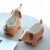 Succulent Vase Moulds Flowerpot Mold Dachshund Dog Shape Plant Pots Mold Pen Storage Holder Moulds for Making Planter