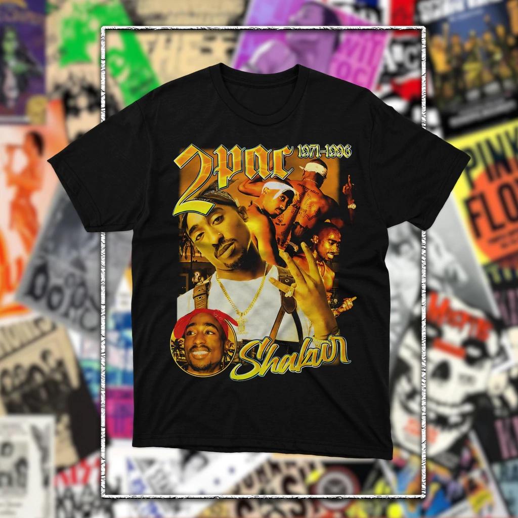 Rapper Tupac 2pac Graphic 2026 Fashion Unisexs TShirt Unisex ONeck 100 Cotton Short Sleeve Y2k Popular Oversized Vintage Tee