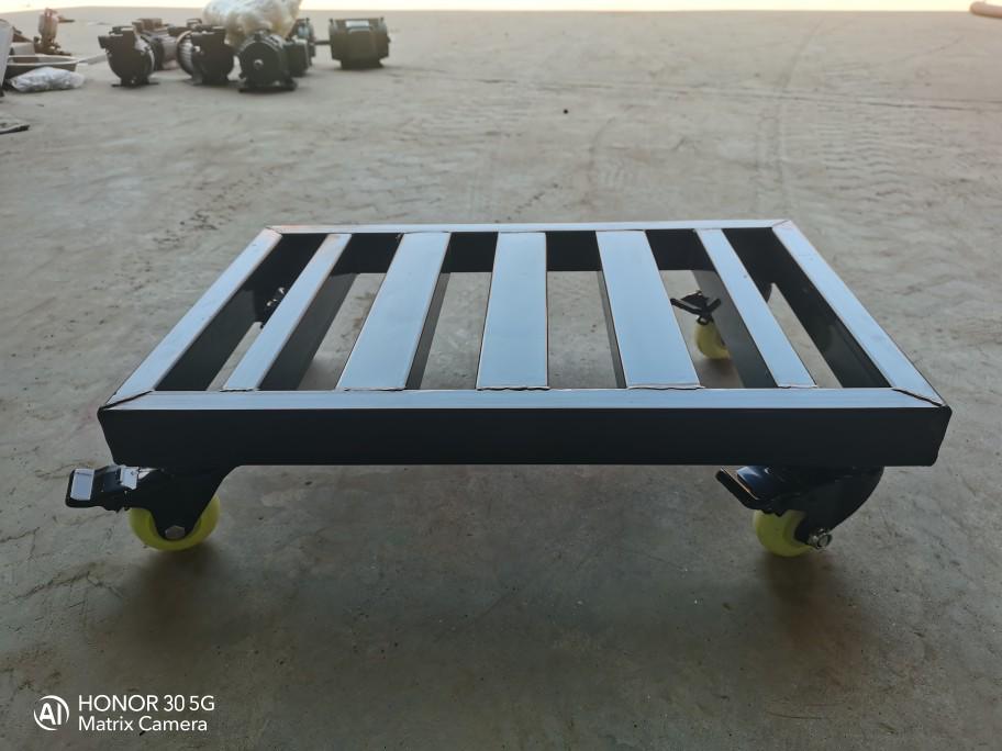 Heavy Duty Flatbed Trolley with Large Wheels for Transport