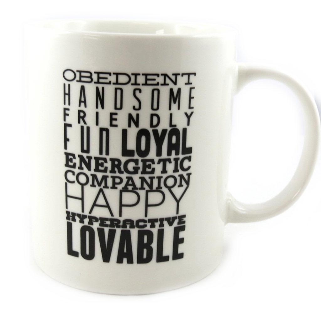 Les Trésors De Lily [M4013] - Ivory 'Golden Retriever' Mug