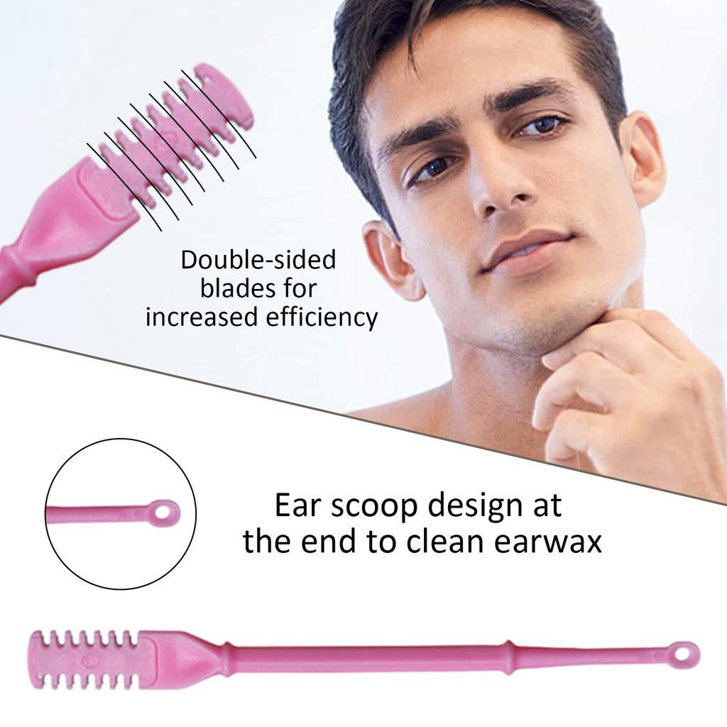 Nasal Hair Cutter,360 Degree Rotating Nose Hair Trimmer,Portable Manual Nose Hair Trimmer Ear Pickers for Women Man