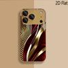 Golden Ticket Patterned tempered glass design for iPhone16 17 Pro Max 15 14 13 12 11 ProMax Phone Case Camera Cover Shockproof H