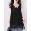 Women's Summer Mid-Length Lace Tank Top: Elegant, Loose-Fitting, Flattering Undergarment