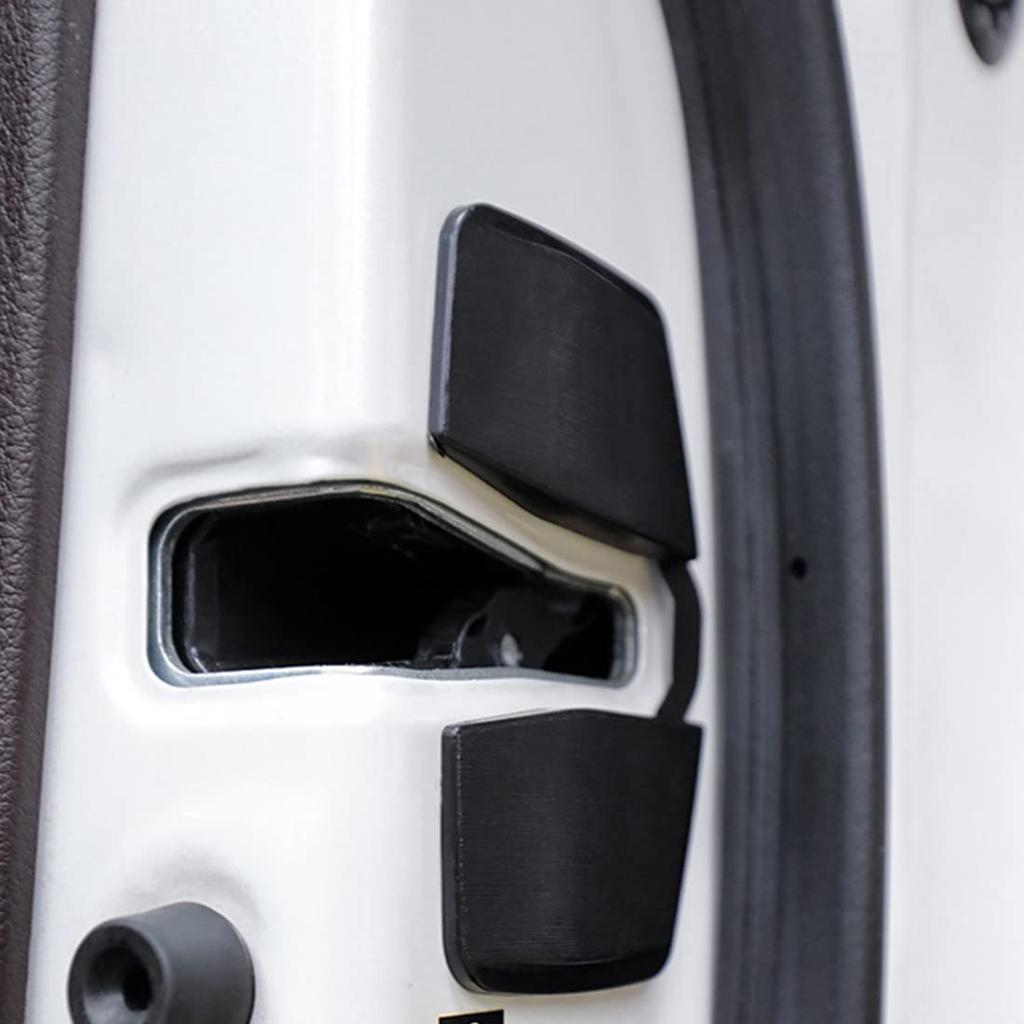 Ahvqevn Car Door Lock Buckle Upgraded Stabilizer Cover Latch Stopper Series for Eliminating Abnormal Space 2-Pack -