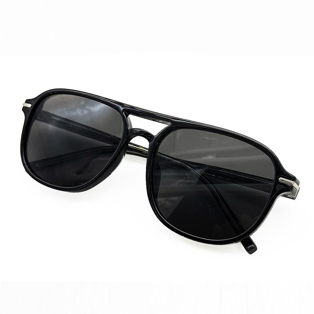 Lapeullolida Ranger Black Two-Bridge Sunglasses