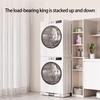 Adjustable Height Laundry Appliance Stand with Rubber Feet Washing Machine Base Holder for 45-70cm Washers Dryers